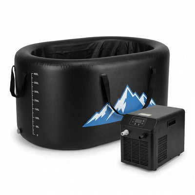Cold Plunge Tub Designed for Athletic Recovery, 248 Gallon Capacity, 1 HP Chiller, Hot & Cold Therapy