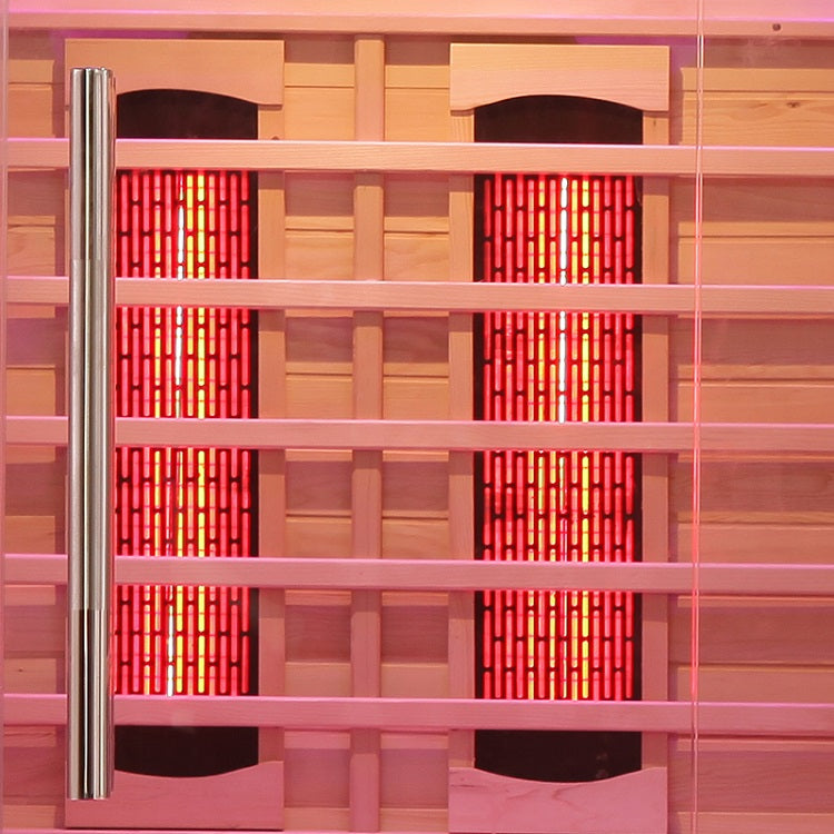Blisspod | Venetian | Full Spectrum Indoor Premium Canadian Hemlock Low EMF Sauna | 10 Heaters | Chromotherapy & Reflexology | 2 Person