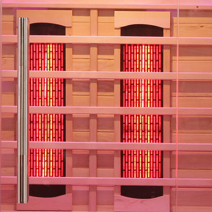 Blisspod | Venetian | Full Spectrum Indoor Premium Canadian Hemlock Low EMF Sauna | 10 Heaters | Chromotherapy & Reflexology | 2 Person
