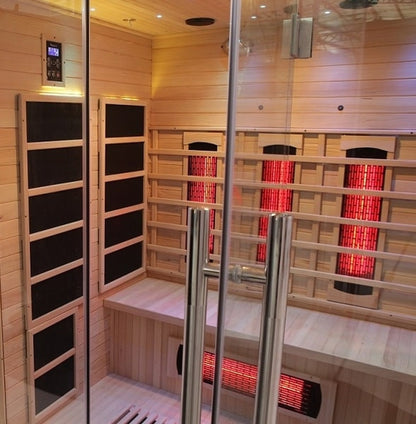 Blisspod Venetian 3-Person Full Spectrum Infrared Sauna – Near, Mid & Far Infrared with Chromotherapy