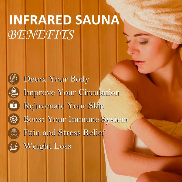 2 Person Infrared Sauna Built for Home Wellness, Low EMF Carbon Heating, Premium Hemlock Wood, Bluetooth Sound