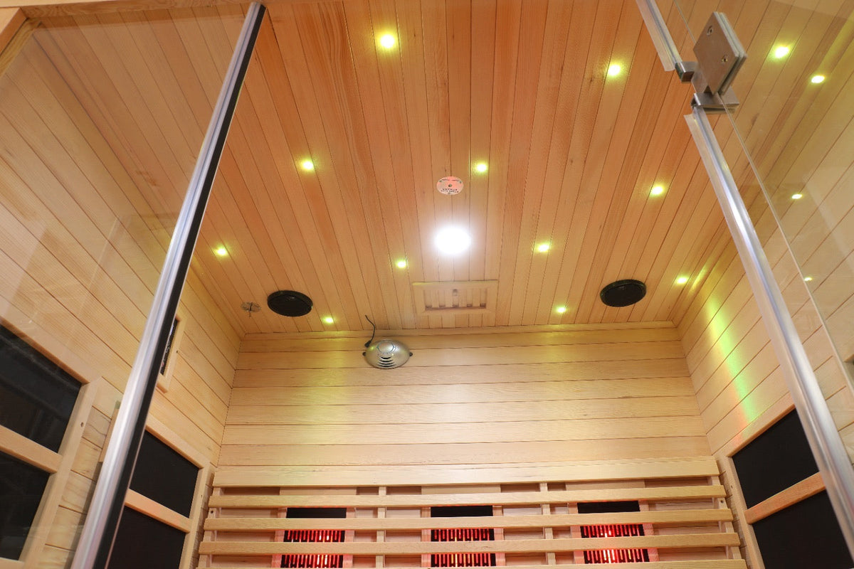Blisspod Venetian 3-Person Full Spectrum Infrared Sauna – Near, Mid & Far Infrared with Chromotherapy