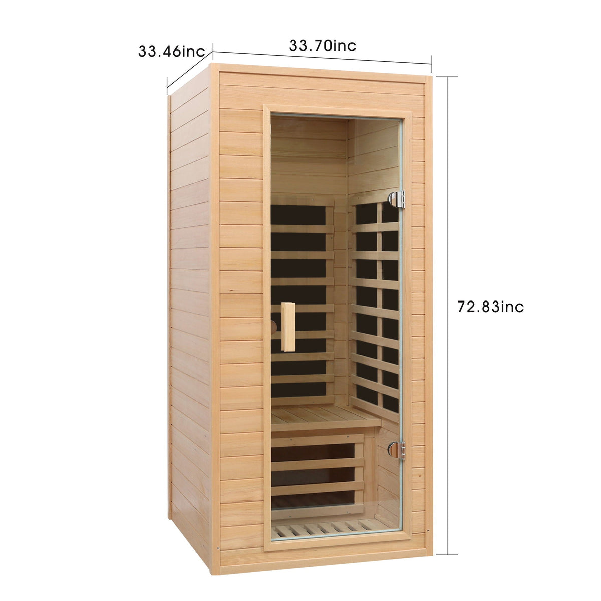 Hemlock Far Infrared Roof Embedded Indoor Sauna Room