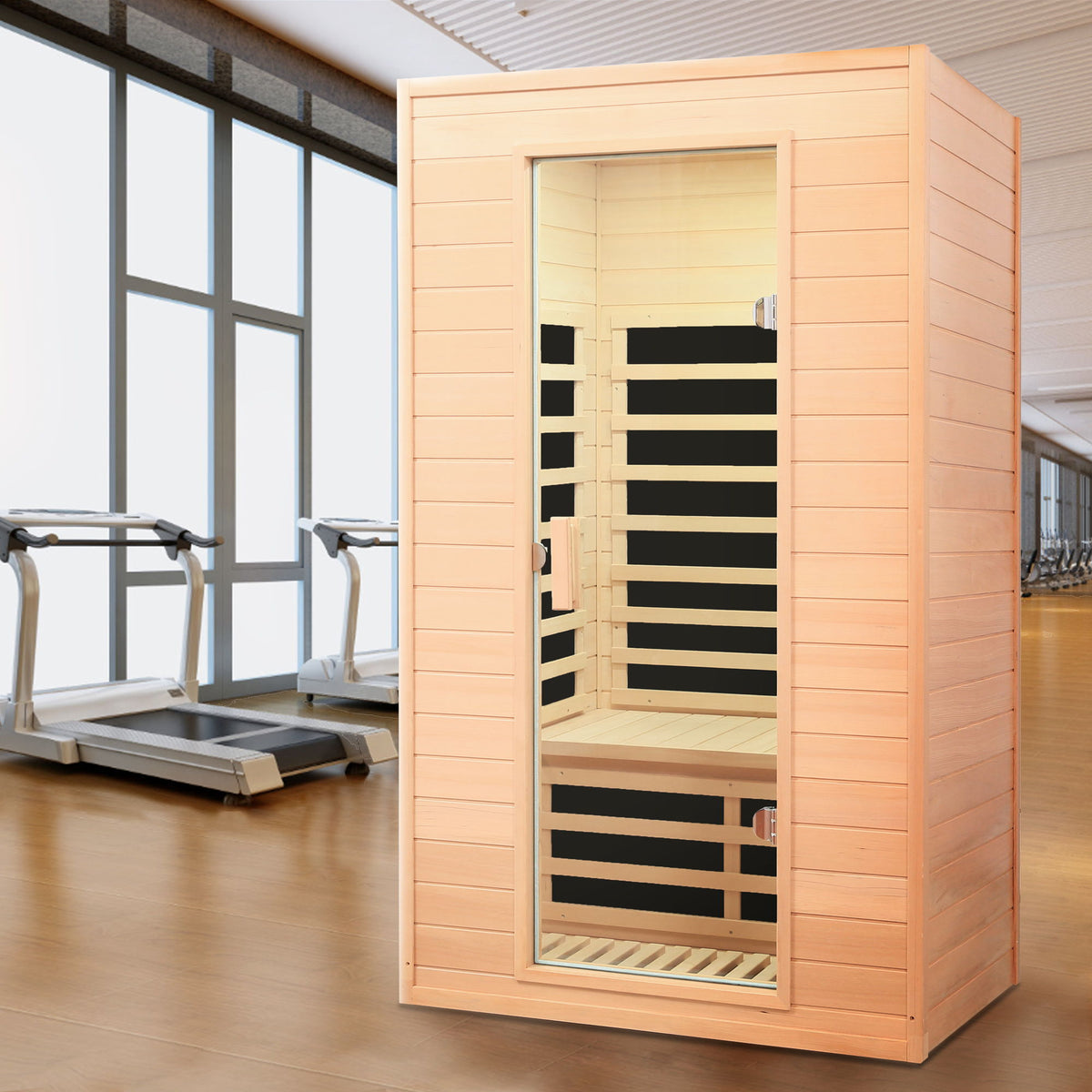 Hemlock Far Infrared Roof Embedded Indoor Sauna Room
