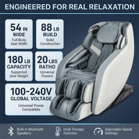 Blue Faux Leather Zero Gravity Recliner 3D Programmable Massage Chair — Results & Stats