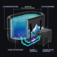 Cold Plunge Tub, 248 Gallon, 1 Horsepower, Heavy-Duty Ice Bath Tub for Athletes with Hot & Cold, Portable Inflatable Plunge Chiller with Water Treatment Kit, Immersion Therapy, Wifi (Black, 1 Set) — How It Works