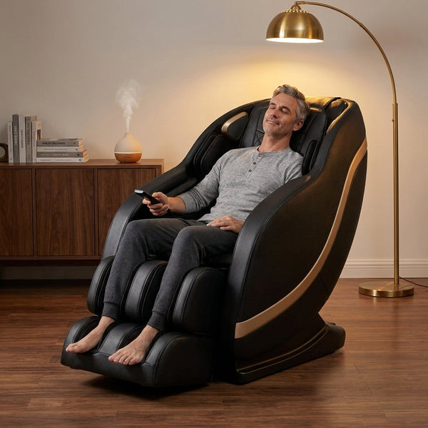 Massage Chair Built for Total Relaxation, Zero Gravity Positioning, 5 Auto Programs, Airbag Compression