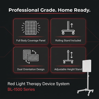 Red Light Therapy Device with Stand - Moving Pro Series Professional Edition — Results & Stats