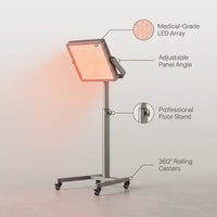 Red Light Therapy Device with Stand - Moving Pro Series Professional Edition — infographic