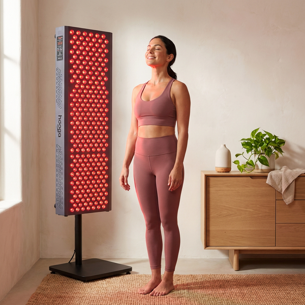 Red Light Therapy Panel Designed for Full Body Recovery, 300 Quad Chip LEDs, 4 Wavelengths, Pulse Mode