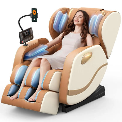 Full Body Zero Gravity Massage Chair – 12 Rollers, Heat Therapy & 15 Auto Programs