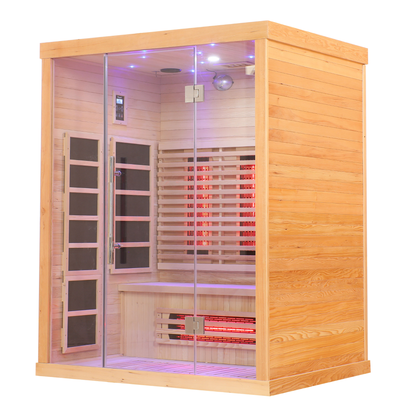Blisspod Venetian 3-Person Full Spectrum Infrared Sauna – Near, Mid & Far Infrared with Chromotherapy