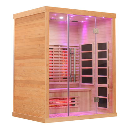 Blisspod Venetian 3-Person Full Spectrum Infrared Sauna – Near, Mid & Far Infrared with Chromotherapy
