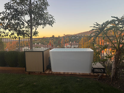 RevX Cold Plunge Tub + LUX Chiller – Full-Submersion Ice Bath for Serious Recovery