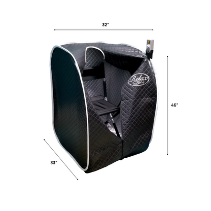 Black Pro Portable Infrared Sauna – Professional-Grade Heat, Faster Sessions