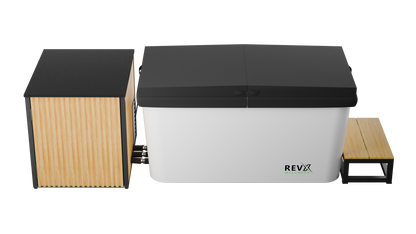 RevX Cold Plunge Tub + LUX Chiller – Full-Submersion Ice Bath for Serious Recovery