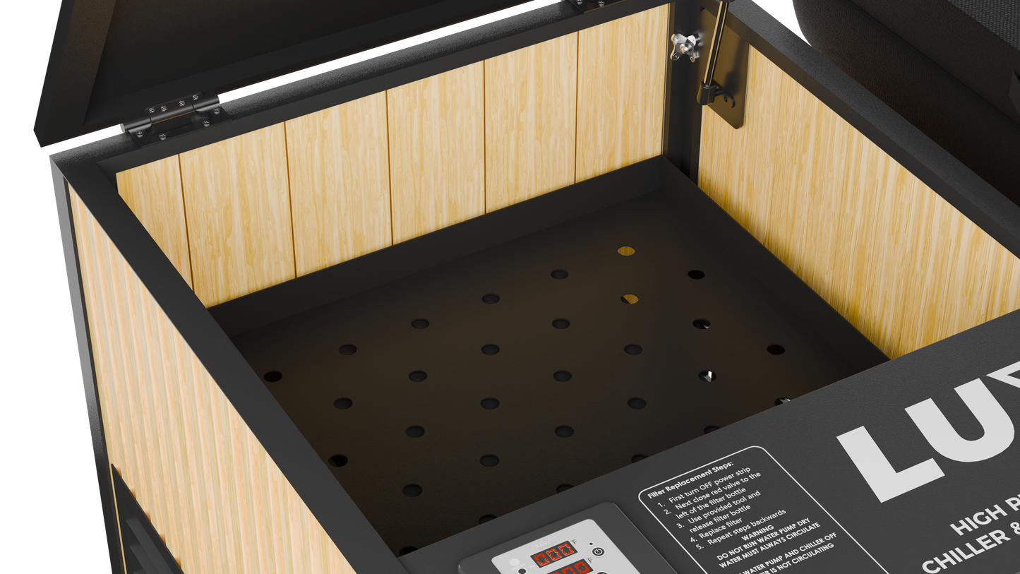 RevX Cold Plunge Tub + LUX Chiller – Full-Submersion Ice Bath for Serious Recovery